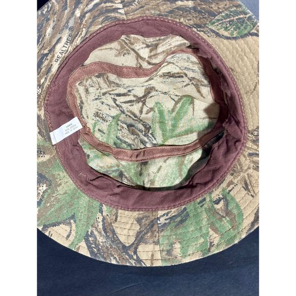 Realtree Camo Bucket Hat L/XL Cotton Outdoor Hunting Hiking Cap Woodland - Picture 3 of 3